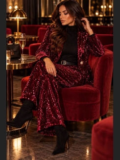 Bordowa marynarka GLOW